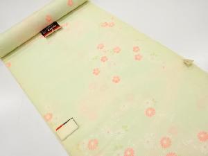 アンティーク　流水に桜・菊模様　長襦袢地反物